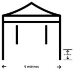 Espace extérieur 9 x 3 m