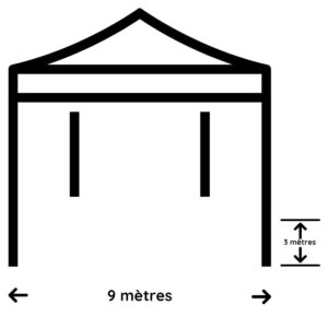 Espace extérieur 9 x 3 m